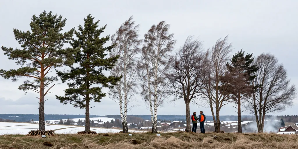 arbre résistant au vent et au froid